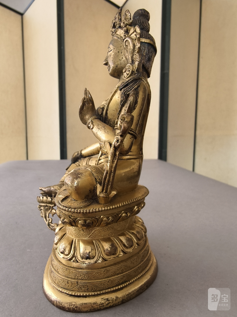 A GILT-BRONZE FIGURE OF SYAMATARA - 图16